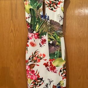 Floral Print Sleeveless Dress